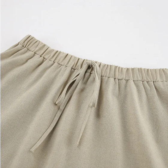Ladies Ramie Vest & Long Skirt Set
