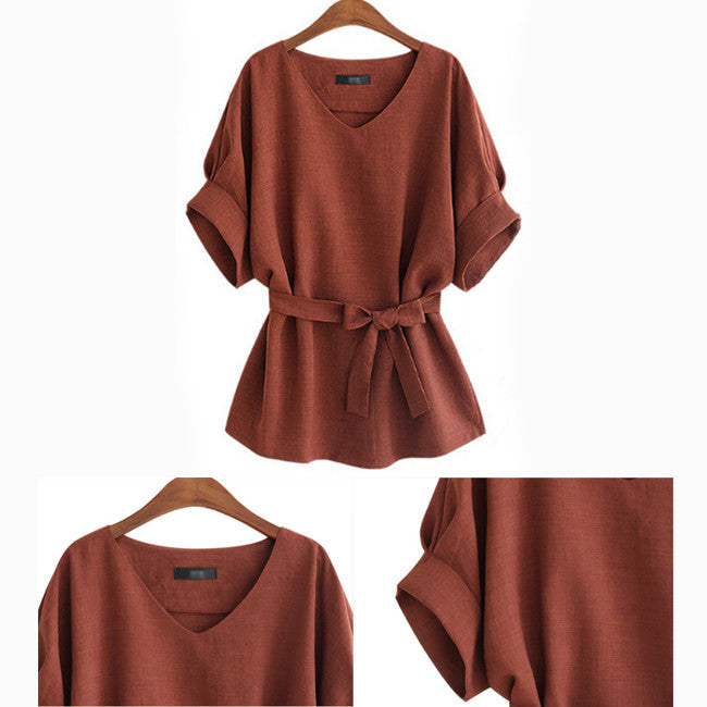 Linen Season Belted Tunic