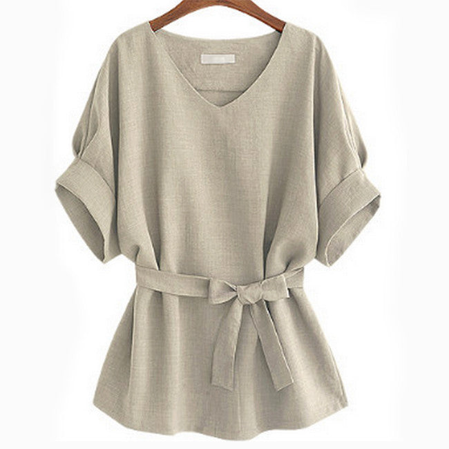 Linen Season Belted Tunic