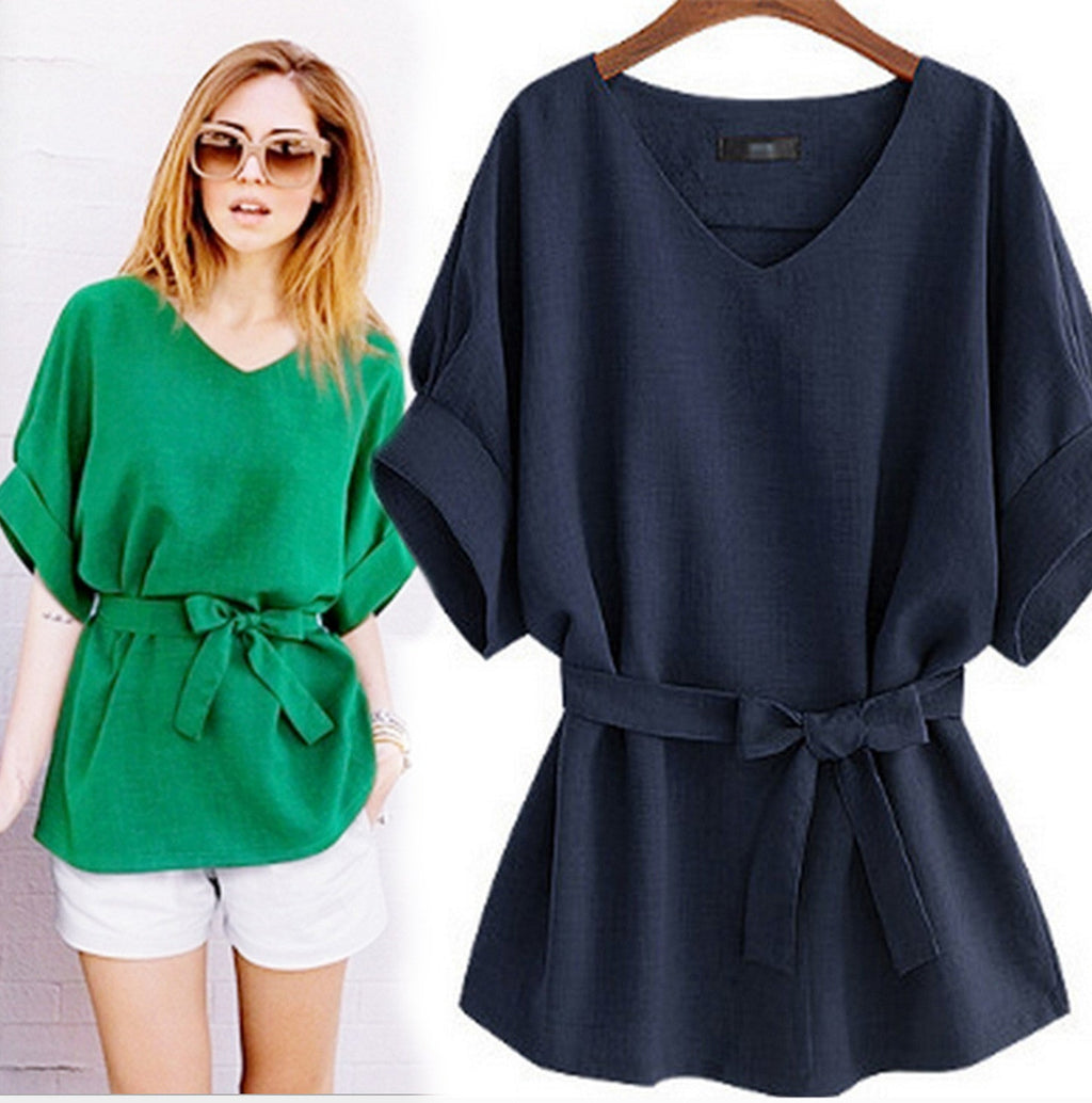 Linen Season Belted Tunic