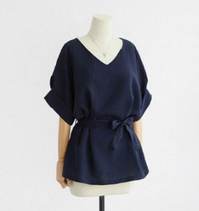 Linen Season Belted Tunic