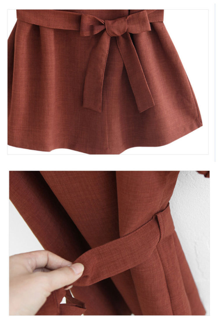 Linen Season Belted Tunic